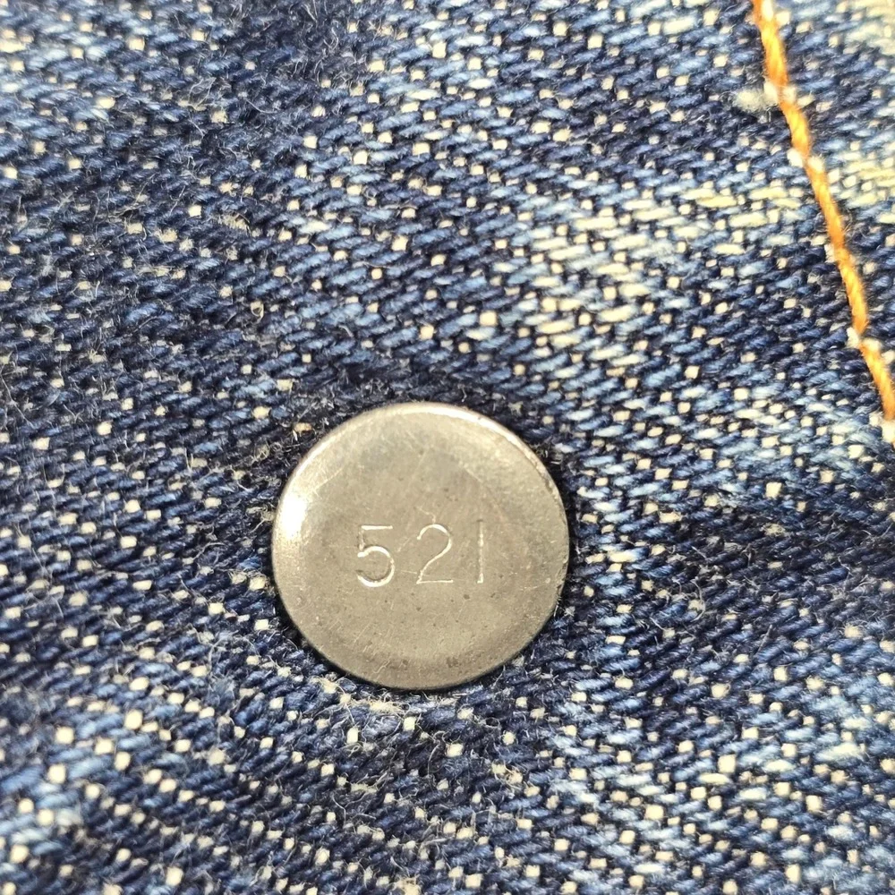 Levis 557XX Big E Denim Jacket 1960s Type III 521 Button Early USA Cone Selvedge